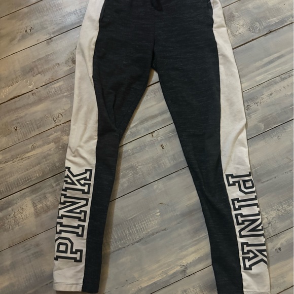 PINK Victoria's Secret Pants - Y2K V/S rare Black & cream PINK joggers